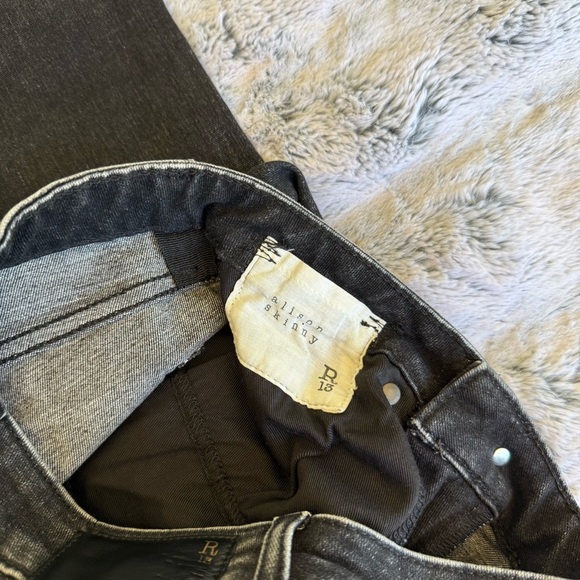 R13 Alison Skinny Black Jeans - Picture 4 of 7